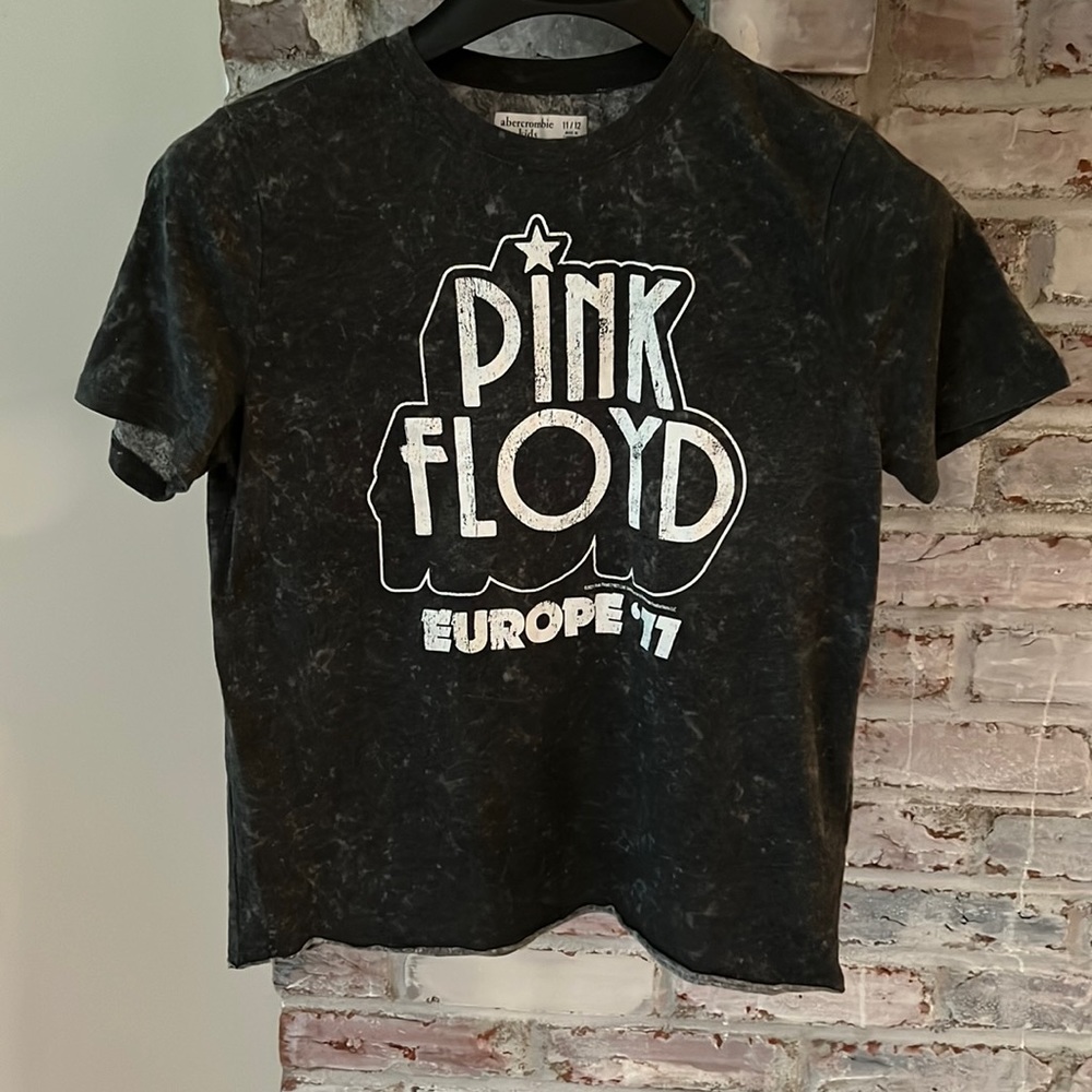 Abercrombie Kids Raw Hem Pink Floyd Tee